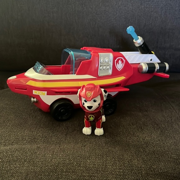 💦 PAW Patrol Aqua Pups Marshall Transforming Dolphin Vehicle with Figurine - Picture 1 of 5